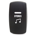Boat Rocker Switch Cover Stereo Black Illuminated