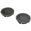 ITC Boat Vent Covers 4 1/4 Inch Black Plastic (Pair) by ITC