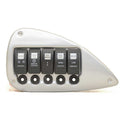 Breaker Switch Panel Crownline 8 3/4 x 5 Inch Gray by Crownline
