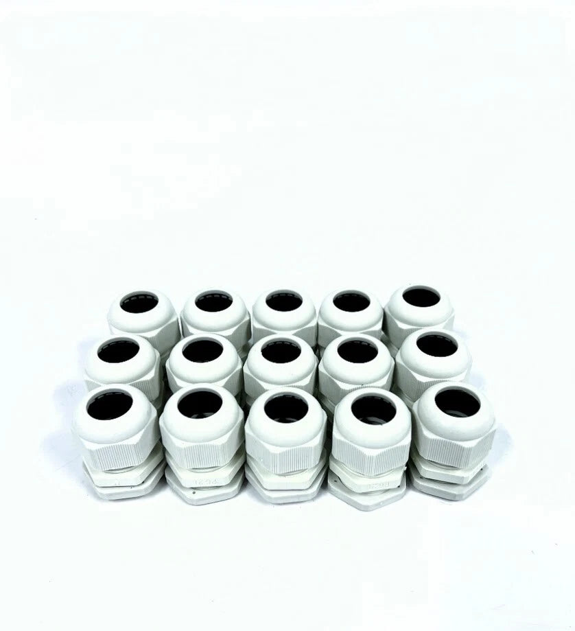 Uxcell Pg21, Waterproof Connector 13-18mm , White, 15 Pack
