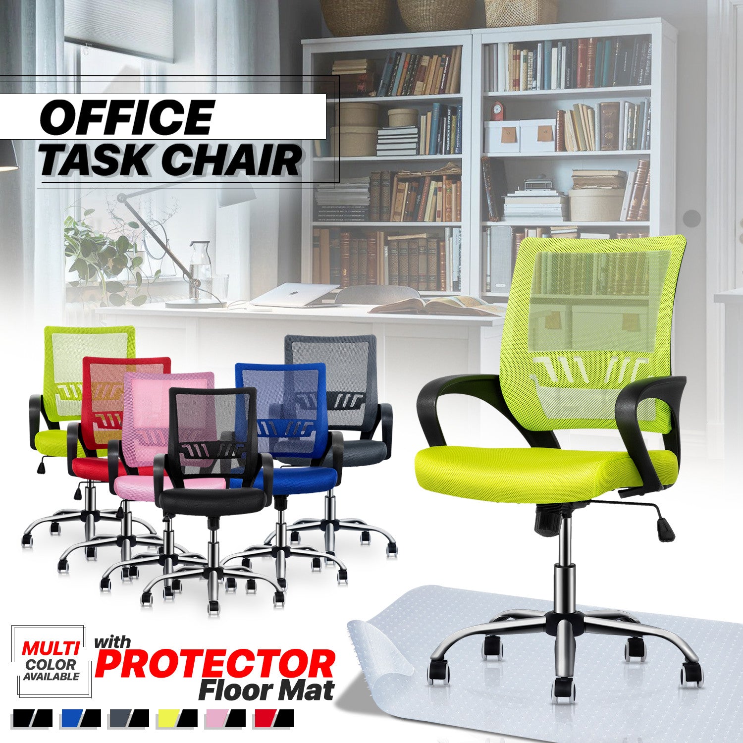 Office Home Computer Chair Breathable Mesh Ergonomic Cu