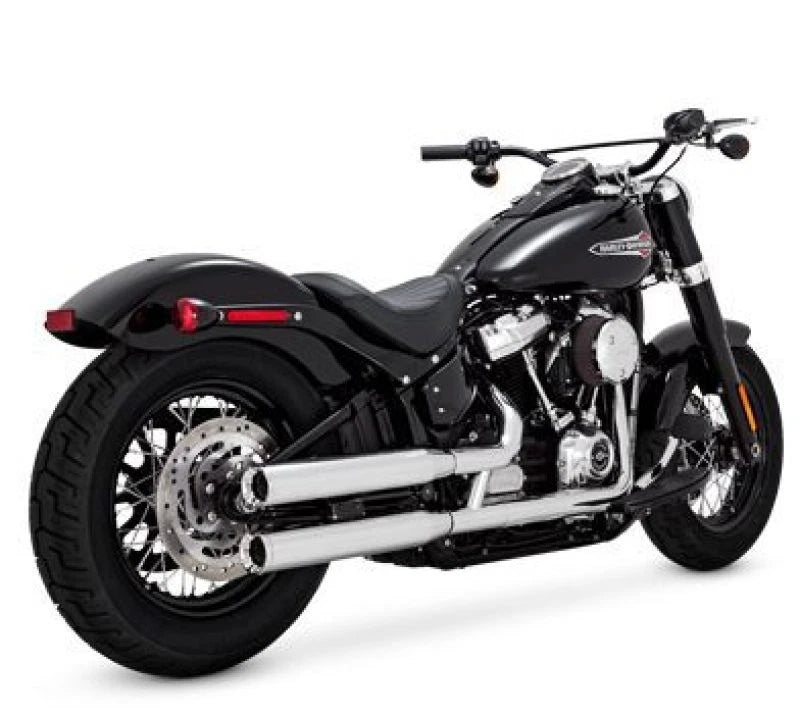 Vance & Hines Hd Softail 18-22 Eliminator S/os Chrome Slip-on Exhaust