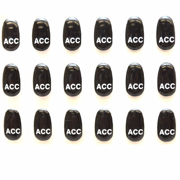 Boat Raised Rotary Decals Black Set of 18 by Sharpline