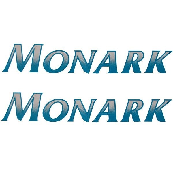 Monark Pontoon Fishing Boat Decals Logo Stickers (Pair) by Monark