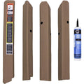 Amss4152 Qwik Fit Corner Post Kit, Brown Vinyl