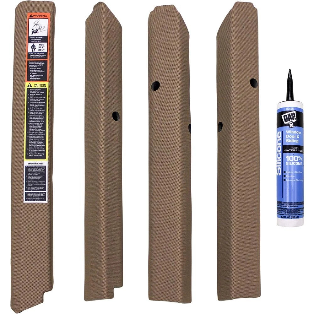 Amss4152 Qwik Fit Corner Post Kit, Brown Vinyl