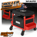 Rolling Garage Shop Work Stool with Tools Tray