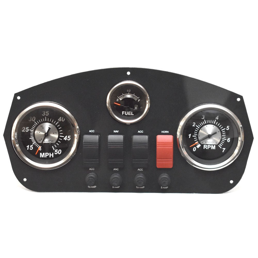 Boat Dash Gauge Panel Lowe VeeThree Speckle Black by Lowe
