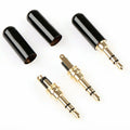 3.5mm Gold Plated Copper Male Stereo Mini Jack Plug Soldering