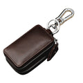 Key Wallet Genuine Leather Car Key Holder Case Keychain Bag Dual