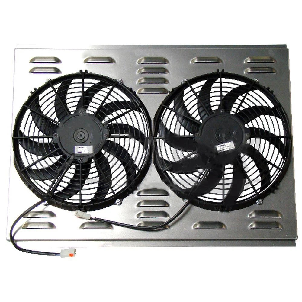 Z40003 Dual 12" Electric Fan And Shroud - 18 1/8 X 26 X 2 5/8
