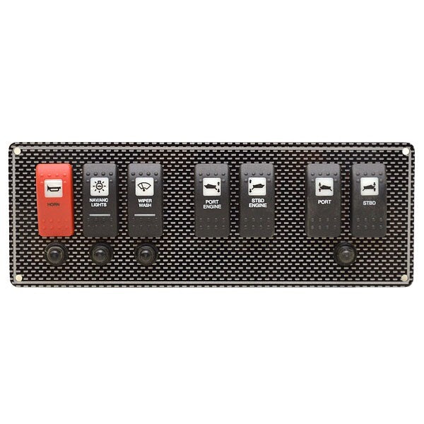 Wellcraft Boat Rocker Switch Panel 025-4073 Gray Black by Wellcraft