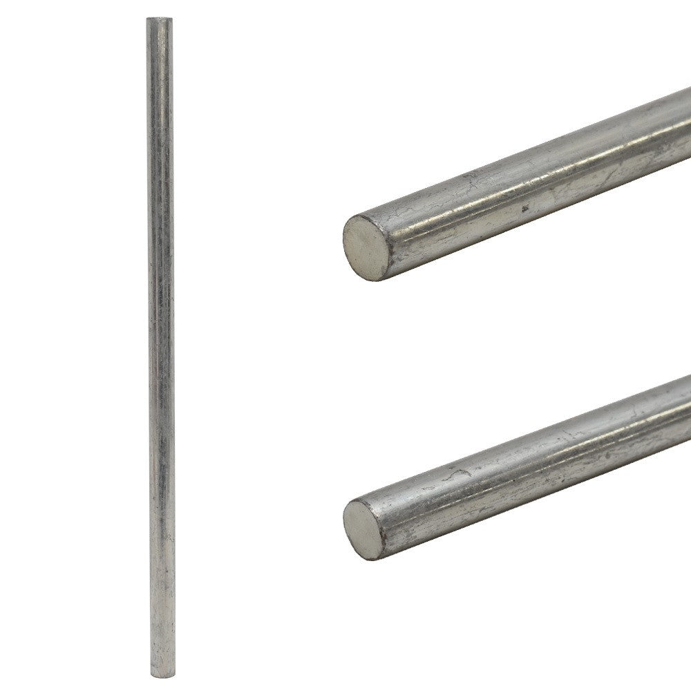 Boat Trailer Roller Shaft 16 x 5/8 Inch Zinc Plated Steel