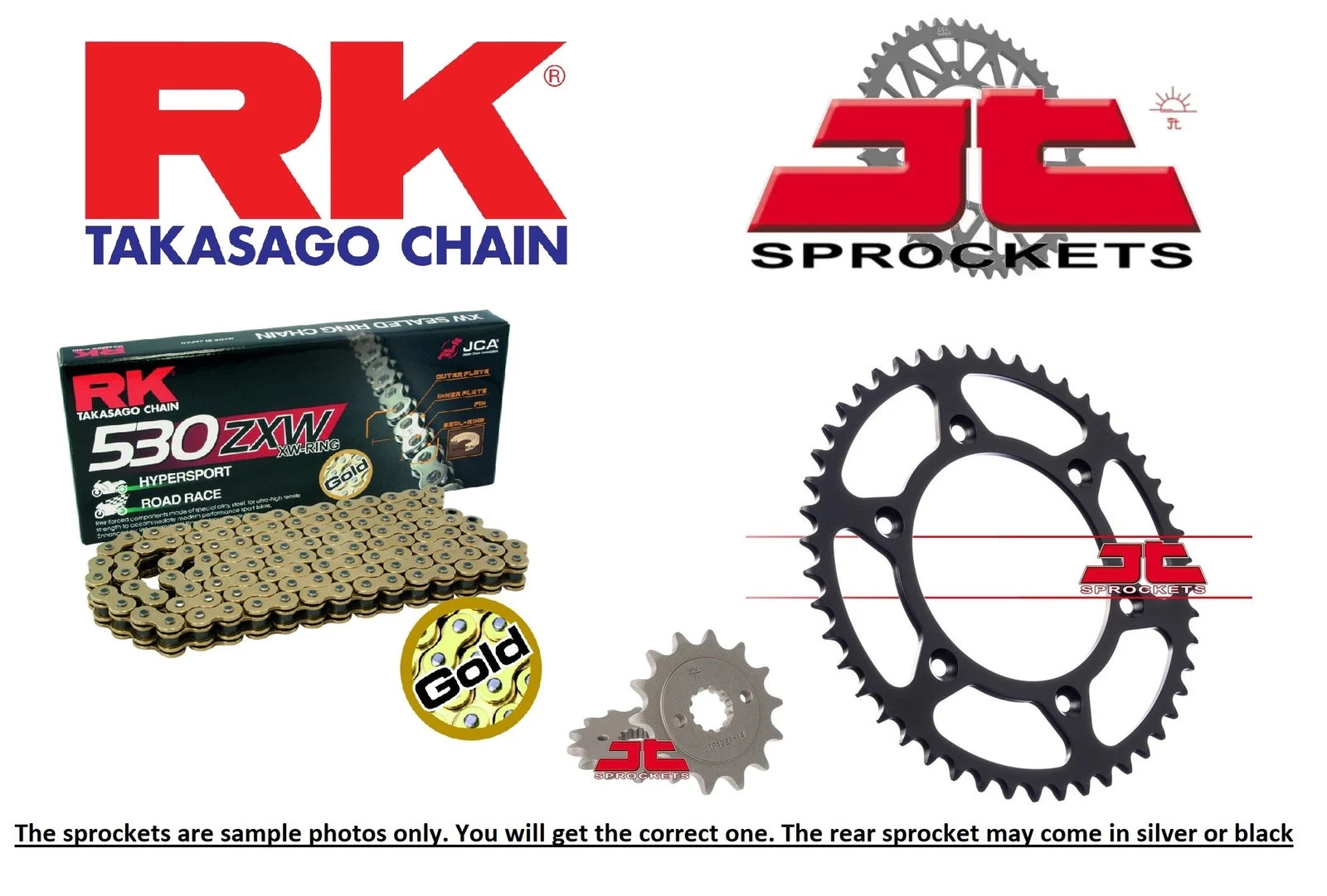 Rk Chain And Jt Sprockets For Kawasaki Zz-r1100 (Zx1100 D1-d5) 93-97