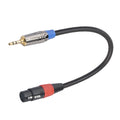 30cm 3.5mm Trs Male To Xlr Female Shielded Microphone Mic Audio Cable