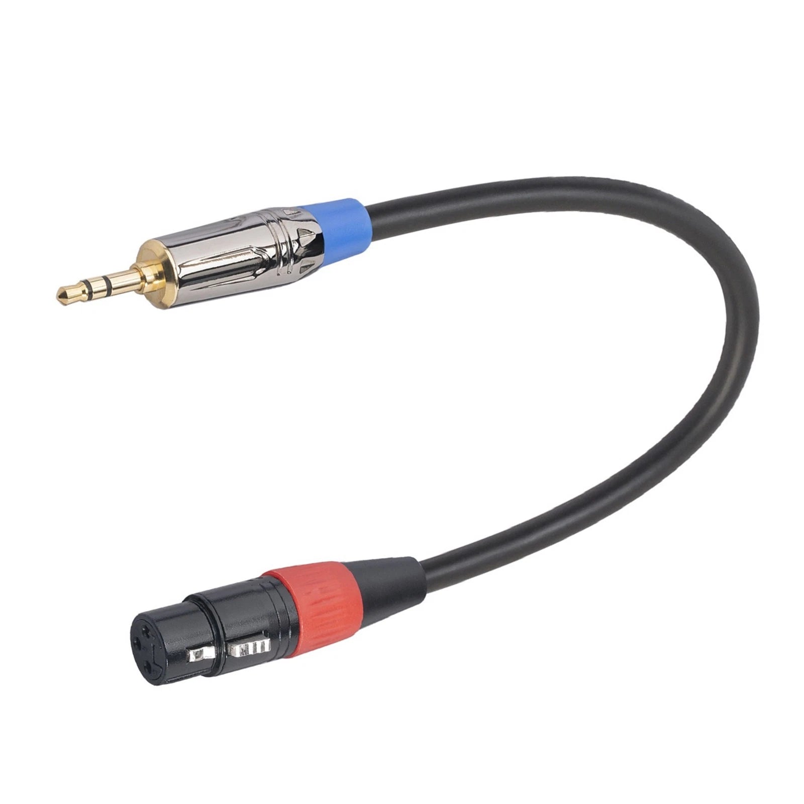 30cm 3.5mm Trs Male To Xlr Female Shielded Microphone Mic Audio Cable