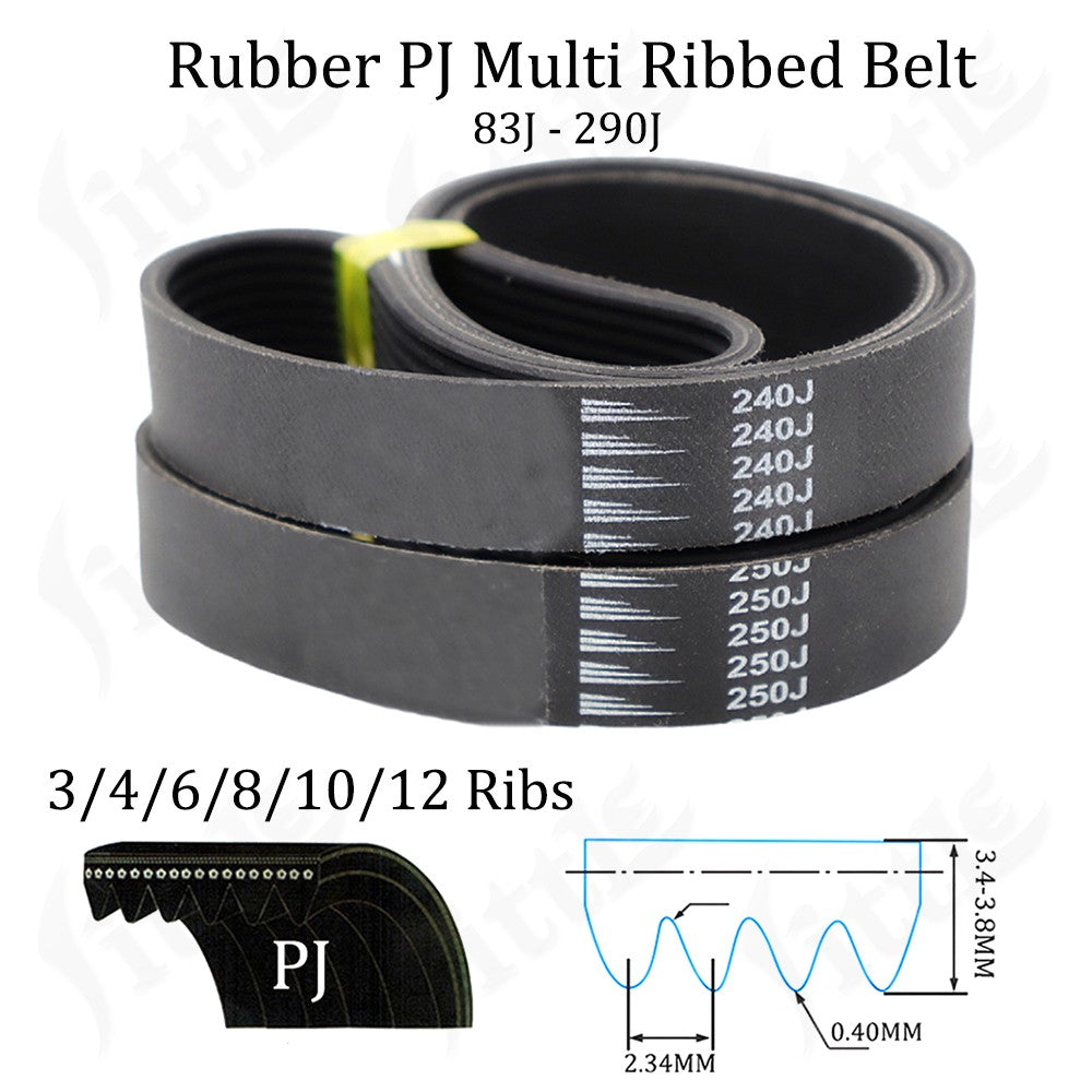 J Type V Multi Ribbed Drive Belt