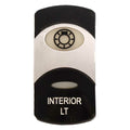 Avalon Pontoon Boat Rocker Switch Actuator Light Cover Black by Avalon