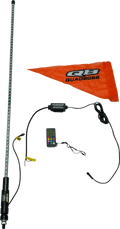 Quadboss 4ft Clear Single Whip Bluetooth