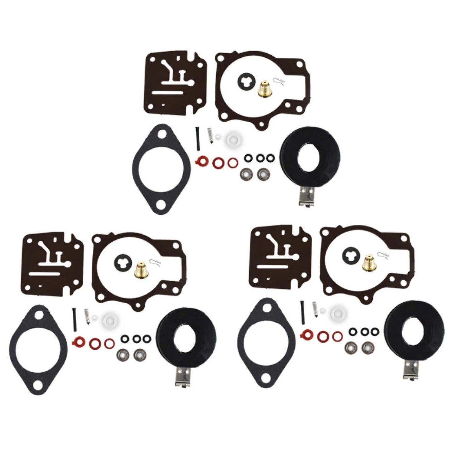 For Johnson Evinrude 65 70 75 Hp Carburetor Rebuild Repair Kit &