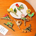 Flower Hair Accessories Compact Size Clips