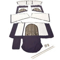 Larson 316 Cabrio Boat Camper Top Kit 8414-1408 | Navy Blue ()