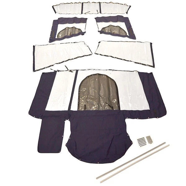 Larson 316 Cabrio Boat Camper Top Kit 8414-1408 | Navy Blue ()