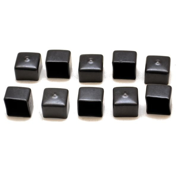 Boat Rail Caps Black Rubber Pole Covers
