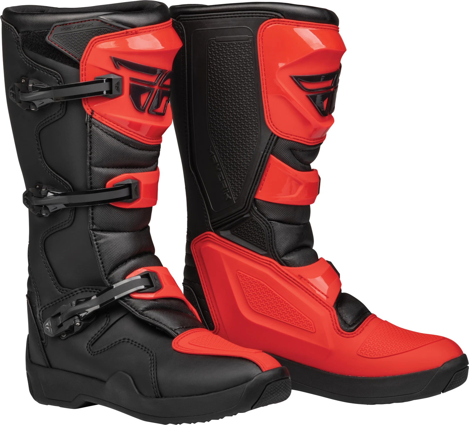 Fly Racing Maverik Lt Offroad Boots For Adults Us 07 Red/black