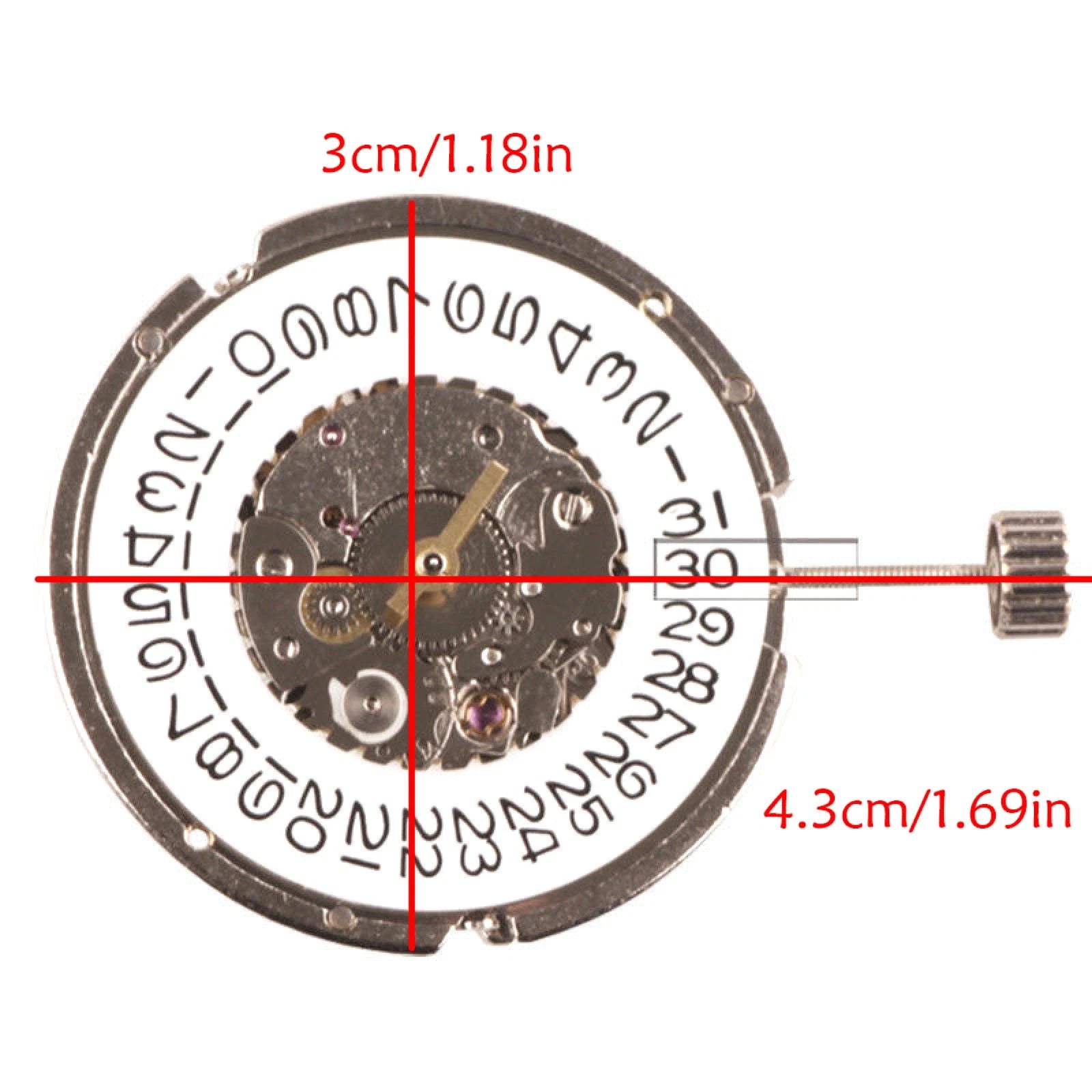 Male Copper+steel Automatic Watch Movement Wristwatch For Seagull St6