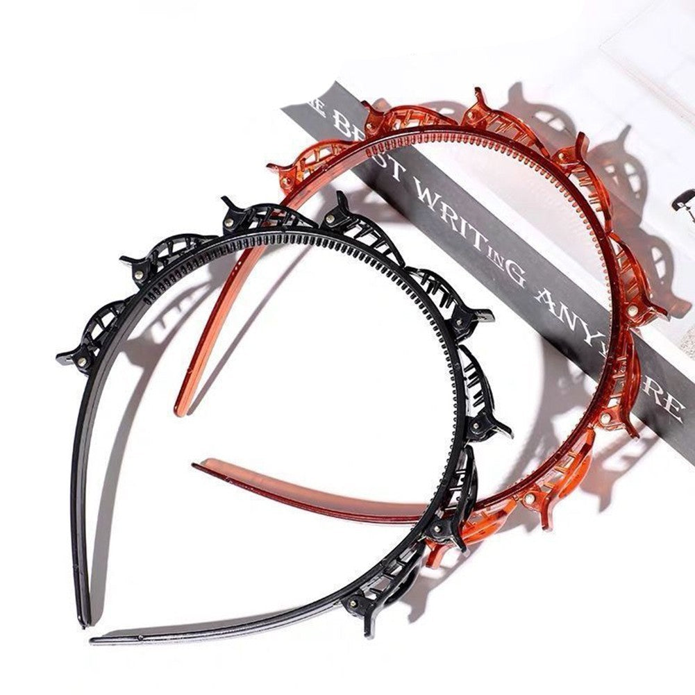 Multilayer Hair Band with Bangs Clip