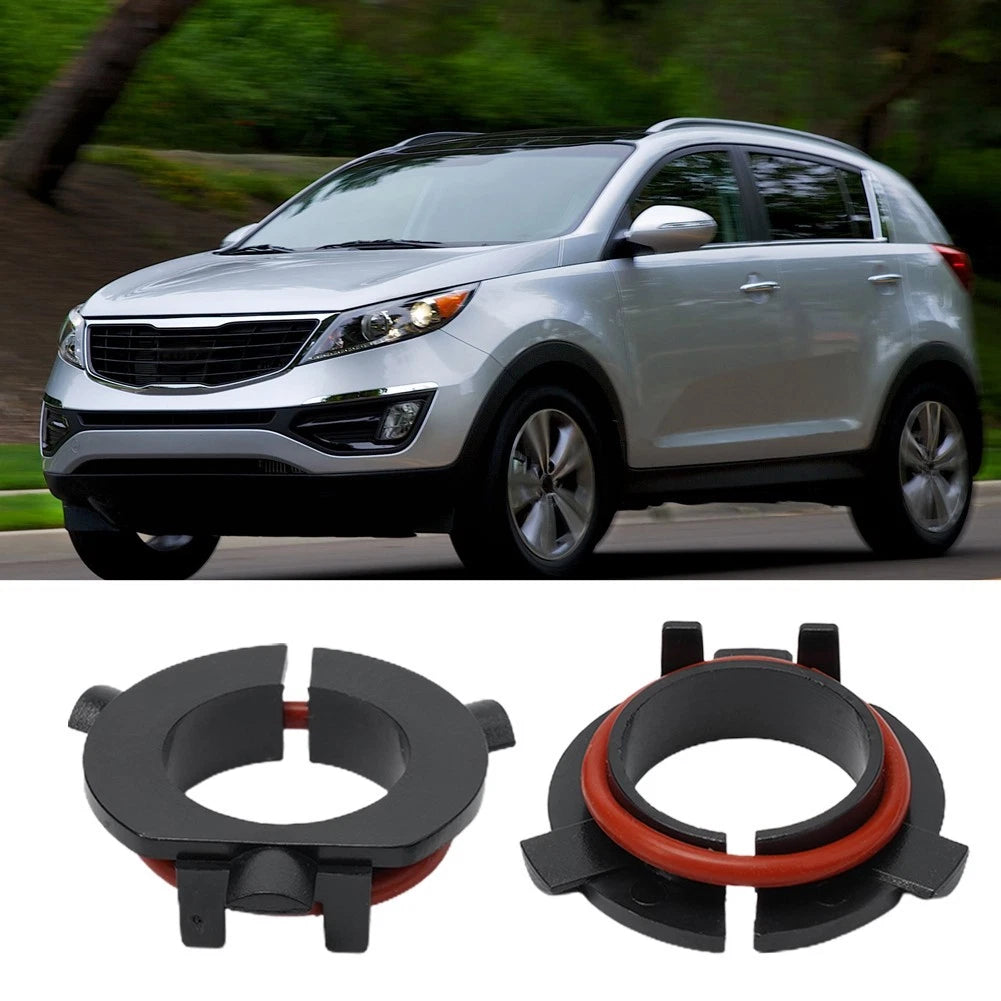 Headlight Bulb Adapter Black For Kia Holder Parts Replacement Replaces