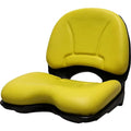 One New Aftermarket High-open-back Seat W/ Yellow Vinyl Cover 145000ye