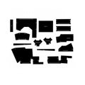 Ca702l Cab Kit, Black Vinyl, Late S/n Fits Case