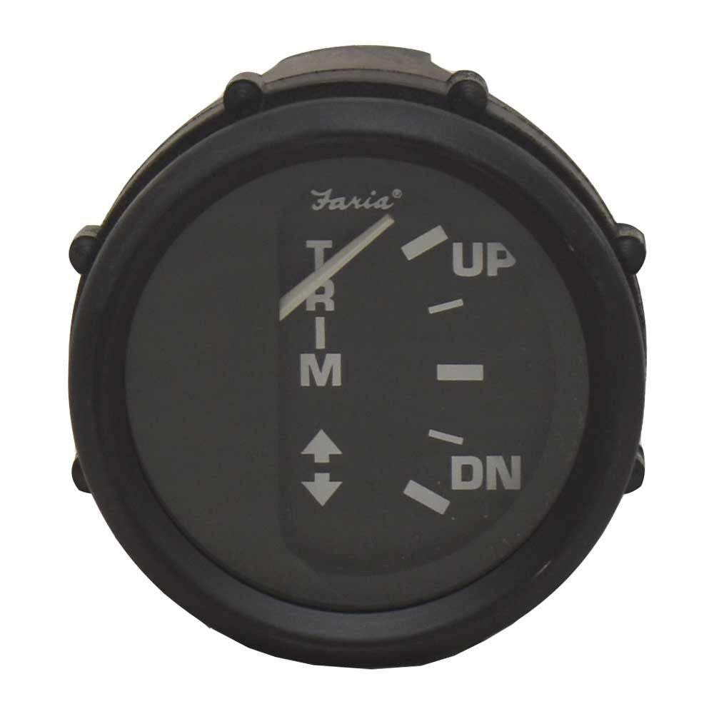 Faria Boat Trim Gauge GP9305C Euro Black 2 Inch by Faria