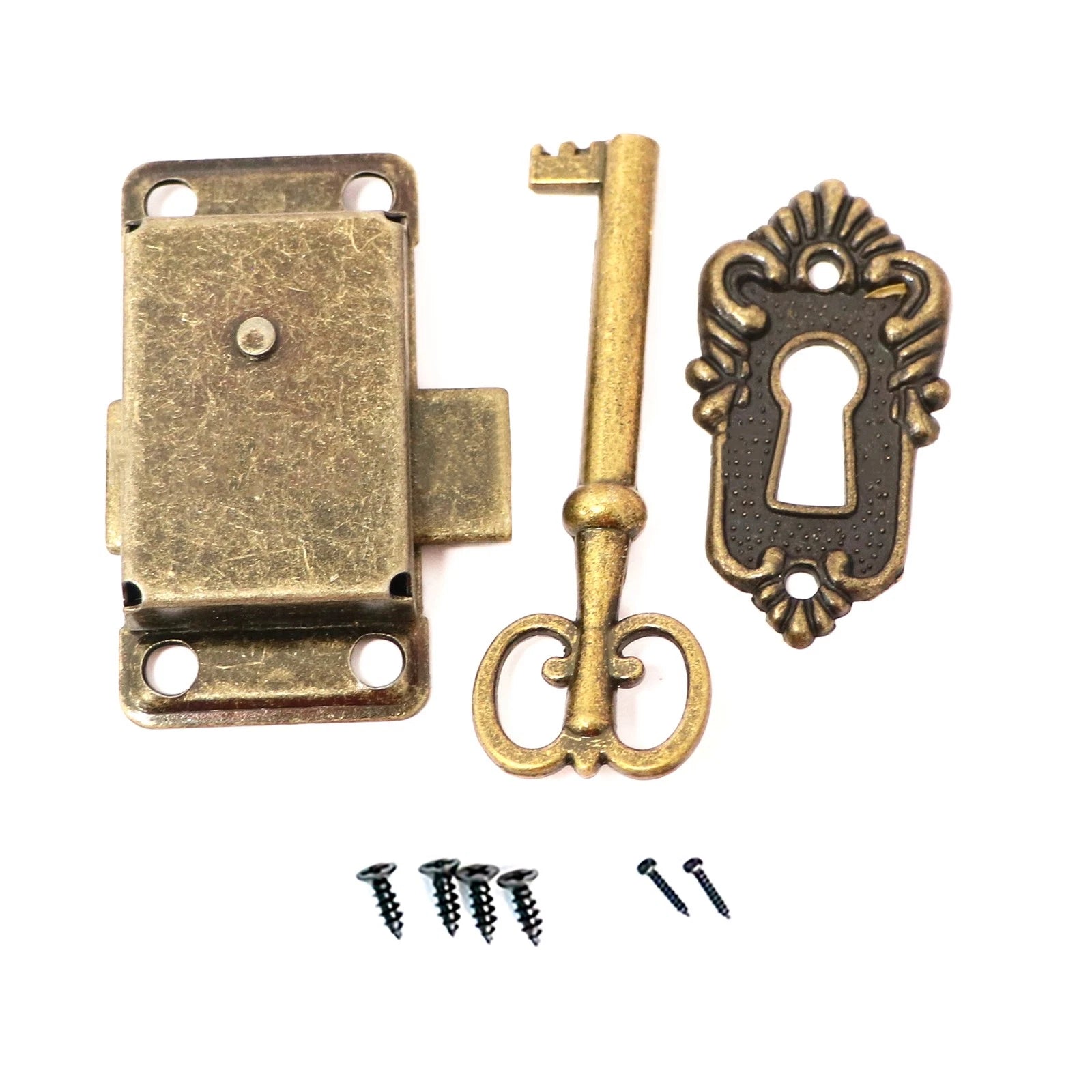 Furniture Cabinet Door Lock Set With Key Antique Drawer Wardrobe Lock