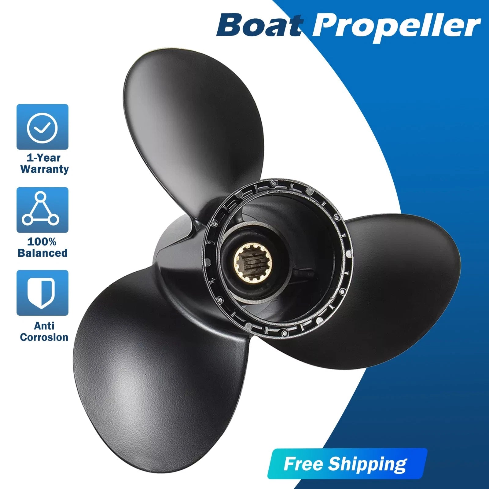 New 11 1/4 X 15 Outboard Propeller Fit Suzuki Engines 35-65hp