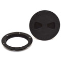 Twist-Out Deck Plate T-H Marine 4 Inch Black Plastic by T-H Marine