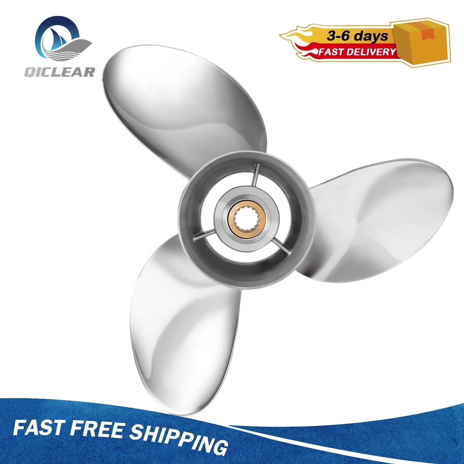 21 Stainless Steel Propeller For Yamaha Outboard 150-250hp 15