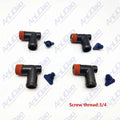 4pcs Fit Mercruiser 90 Degree Stainless Manifold Drain Elbow Kit