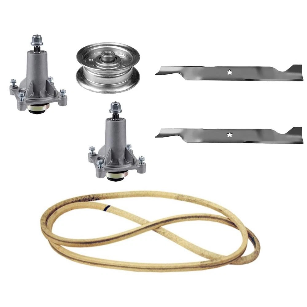 Deck Rebuild Kit Fits Ayp Mowers - Blades-spindle<wbr/>s-pulley-belt