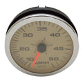 Speedometer Gauge Medallion Oversized Tan Silver by Medallion