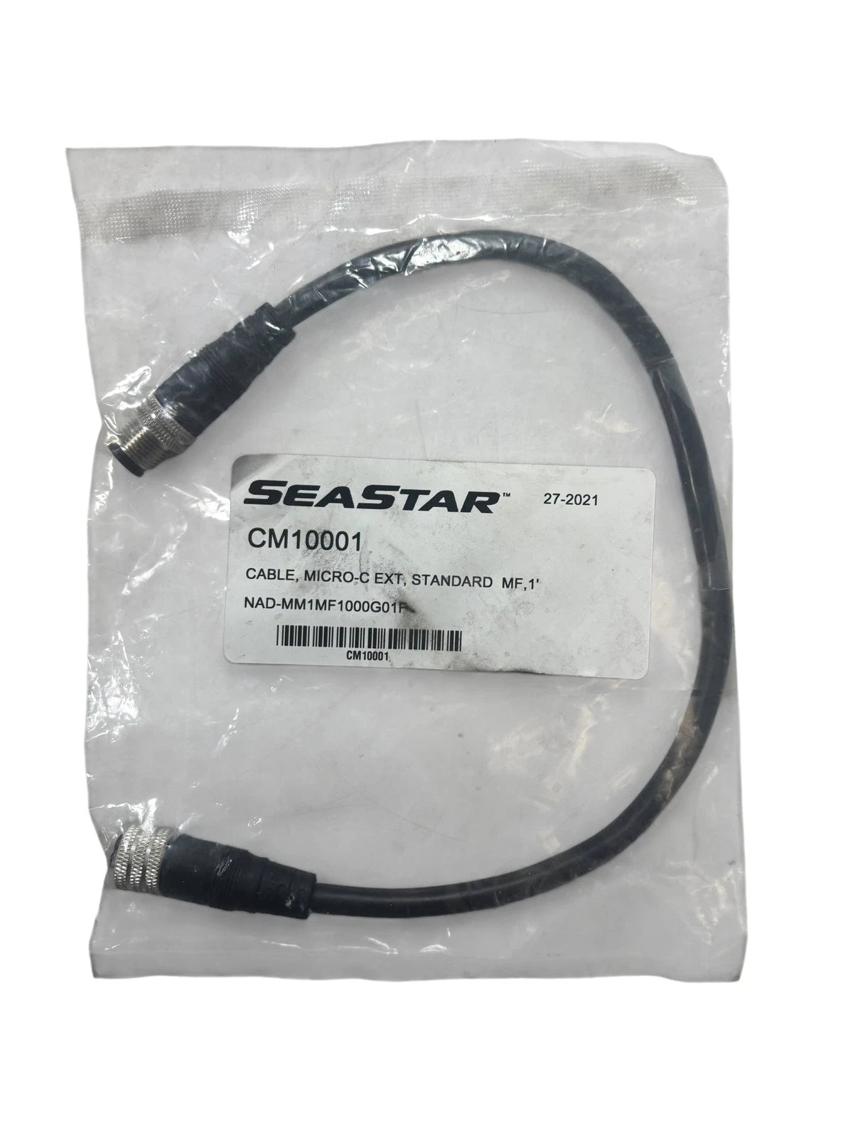 Seastar Cm10001, Marine Micro-c Male To Female Cable 1'
