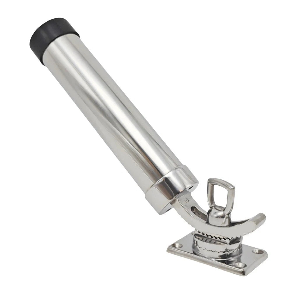Yacht Deck Stainless Steel Fishing Rod Holder 360 Degree Adjustable