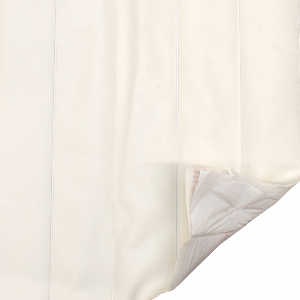 Boat Wide Heat Pleated Vinyl Faux Leather White