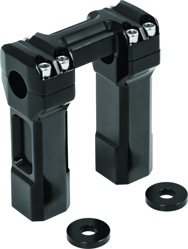 Kuryakyn 5 Inch Billet Handlebar Risers Black For Harley Davidson