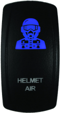 Dragonfire Racing Lighted Switch Hel Air On/off Blue