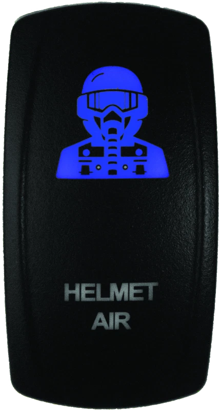 Dragonfire Racing Lighted Switch Hel Air On/off Blue