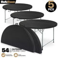 5 Pack 4.5 FT Round Foldable Tables