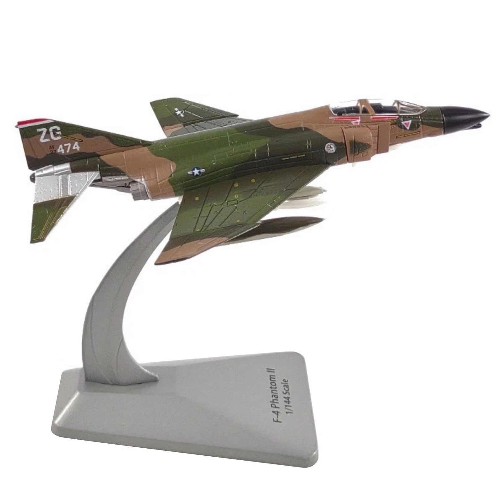 New Color 14cm Diecast Alloy 1/144 Usaf F-4 Phantom Ii Fighter Model